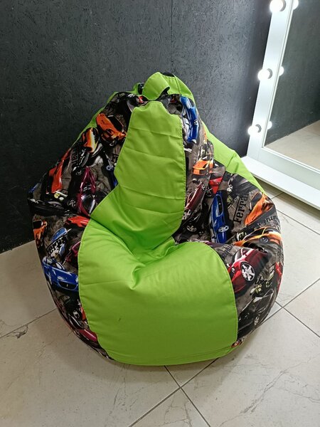 Пуфики, бинбеги, кресло мешки, чехлы для пуфика