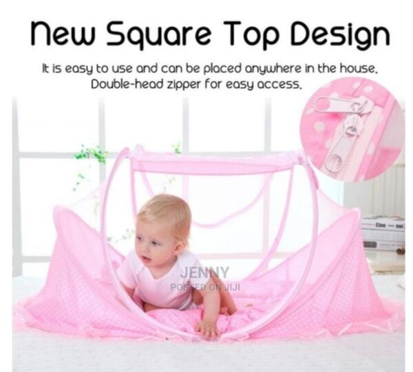 Baby bed with mosquito net