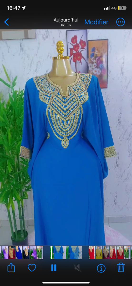 Boubou marocain perlé