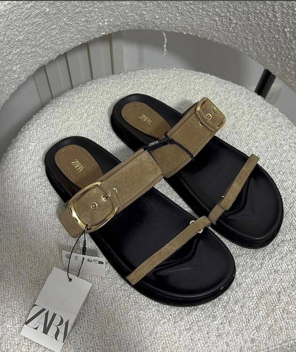 Sandales Zara boucle dorée