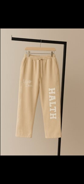 Pantalon de sport beige unisexe