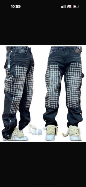 Jean ample à motifs audacieux