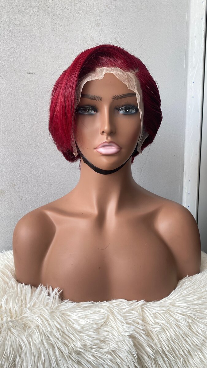 Perruque Lace Front Rouge