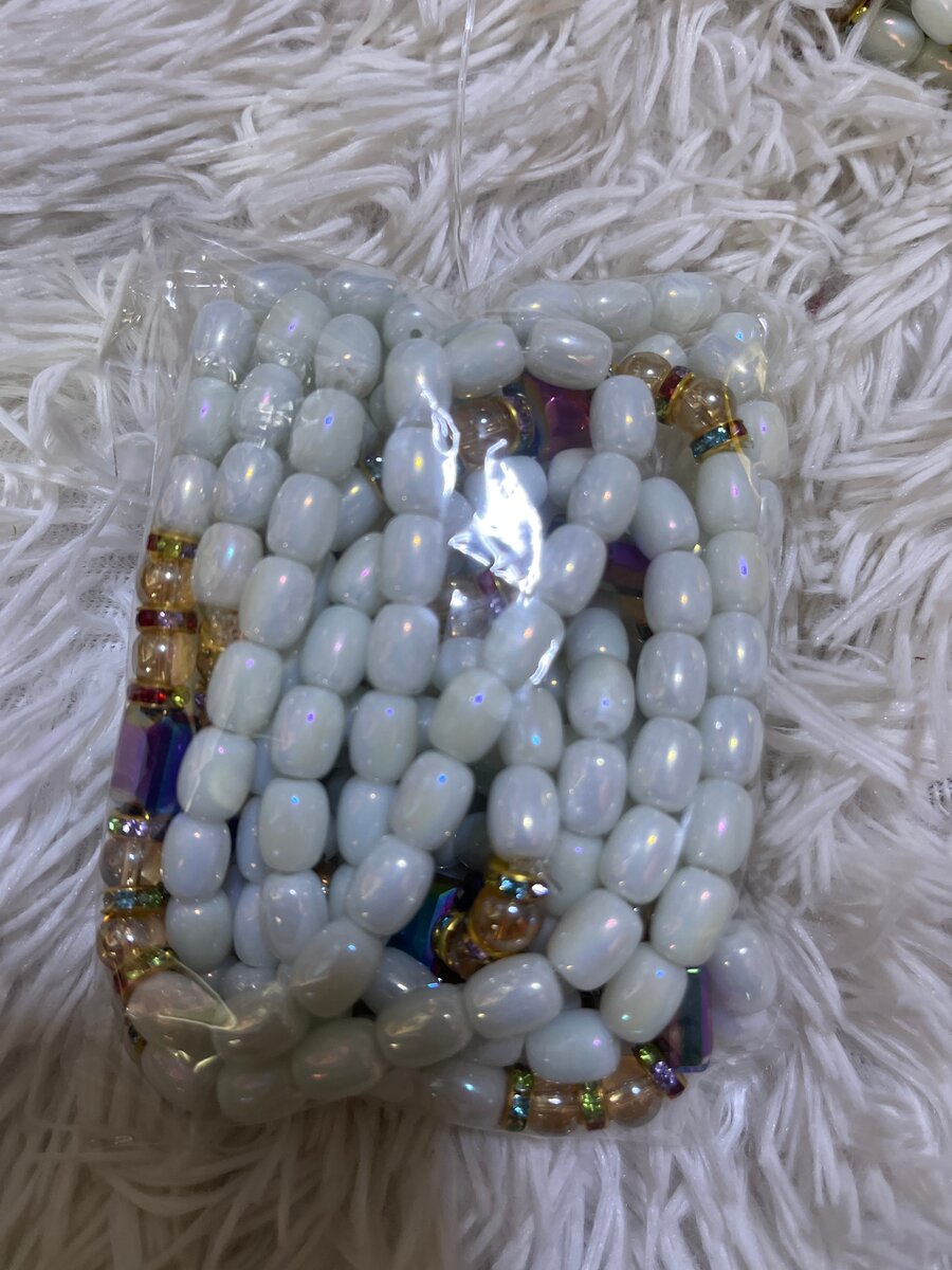 Collier perles cristaux