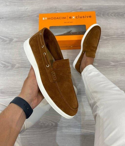Mocassins élégants en daim pour hommes