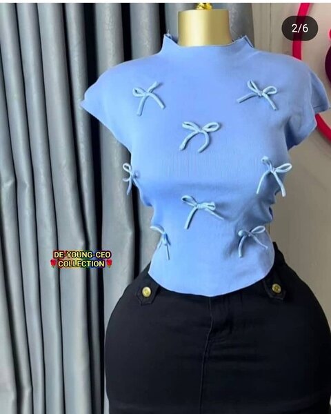 T-shirt chic avec nœuds