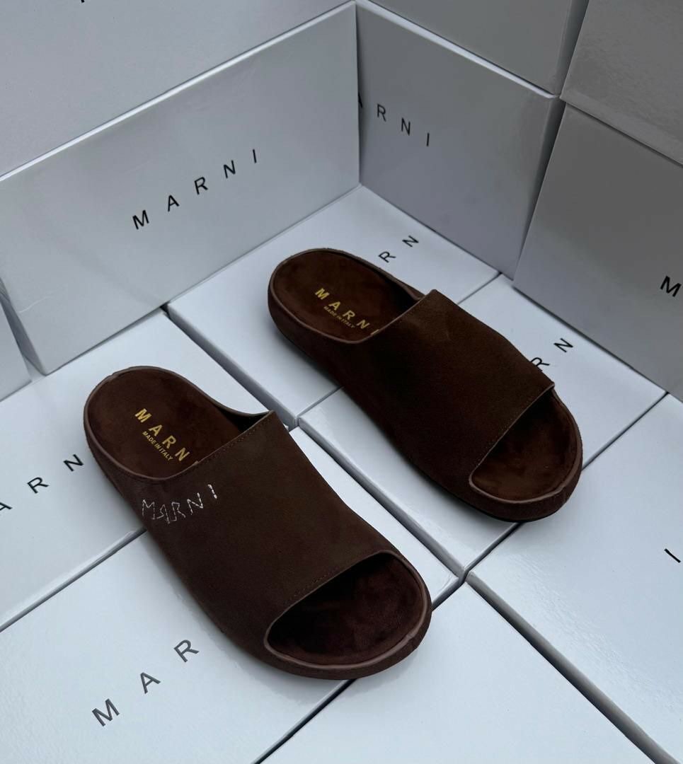 Sandales Mules Marni en Daim