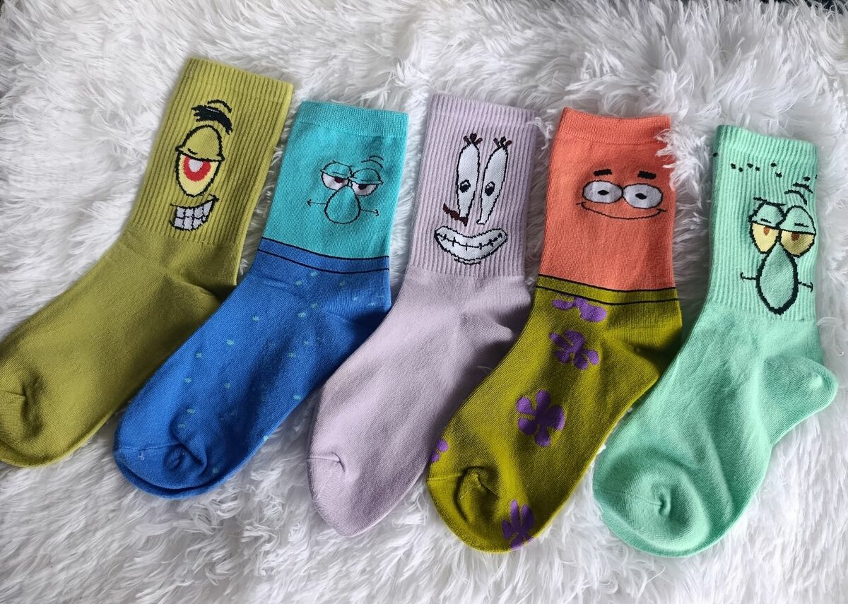 Chaussettes amusantes colorées
