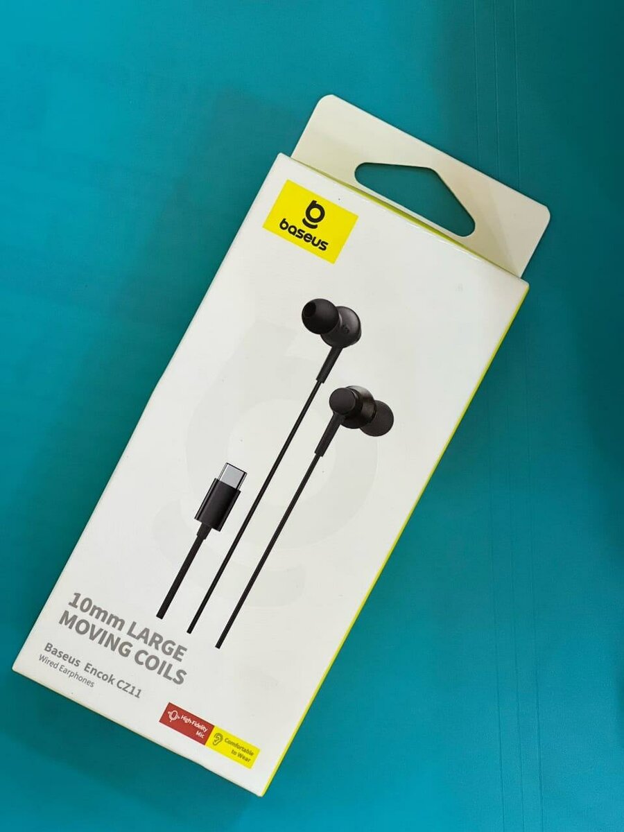 Baseus Encok CZ11 Wired Earphones Cluster Black Comfortable