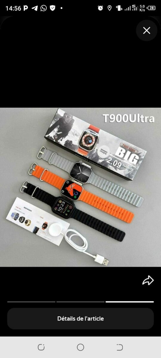 Montre Connectée T900 Ultra