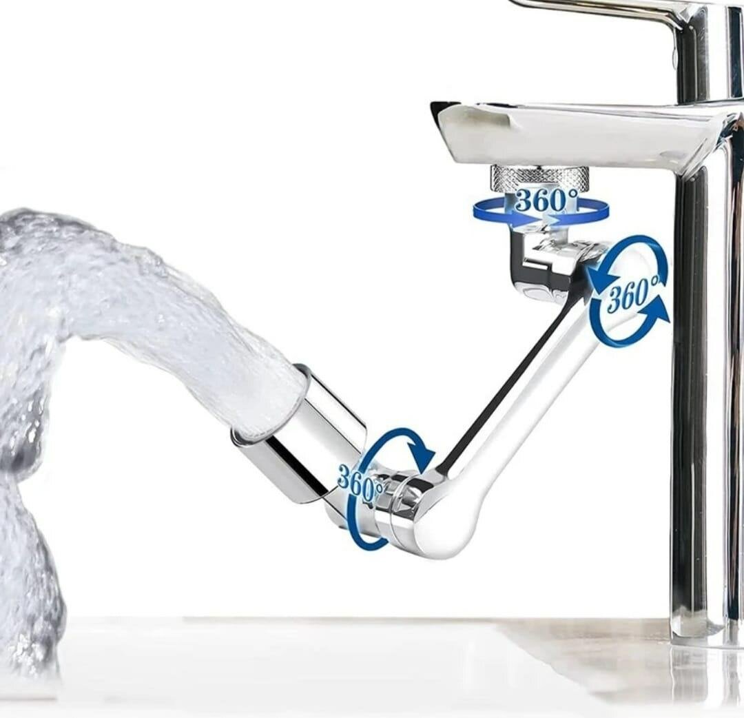 Robinet à Rallonge Rotatif Multifonctionnel, 1440° Aérateur