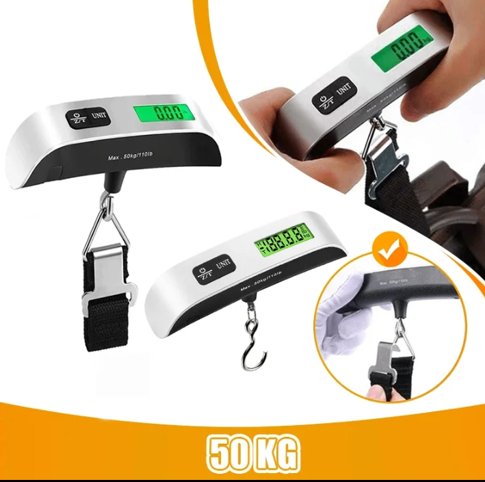 Electronic Weighing Scale LCD Display 50kg for Luggage Etc