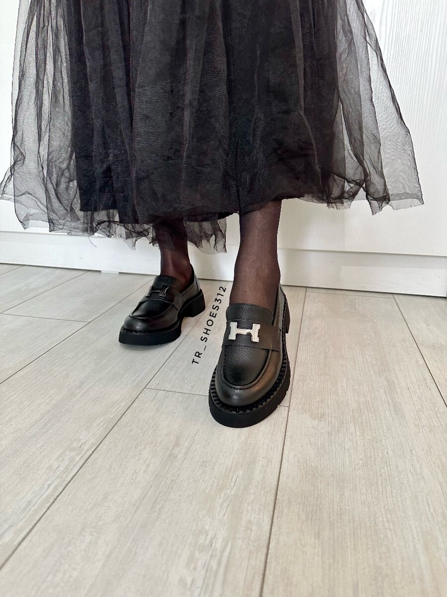 Женские лоферы из натуральной кожи. Турция