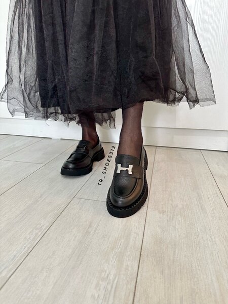 Женские лоферы из натуральной кожи. Турция