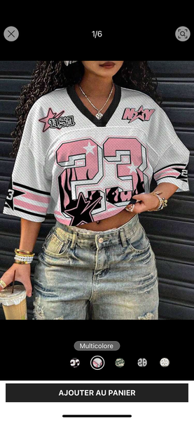 Maillot Jersey Crop Femme