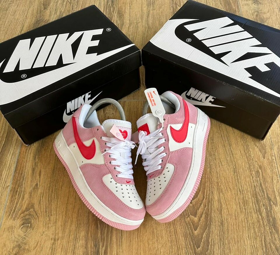 Baskets, Nike, blanches et roses