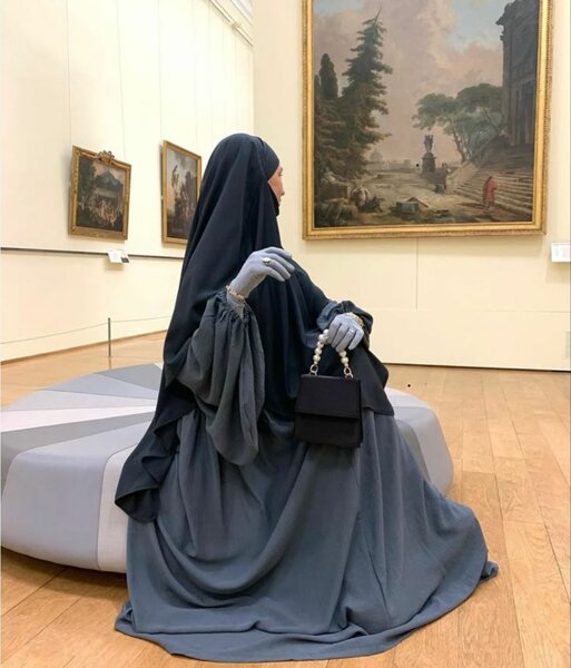 Robe longue élegante en hijab