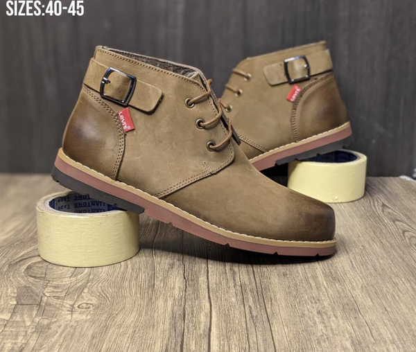 QUALITY LEATHER BOOTS beige