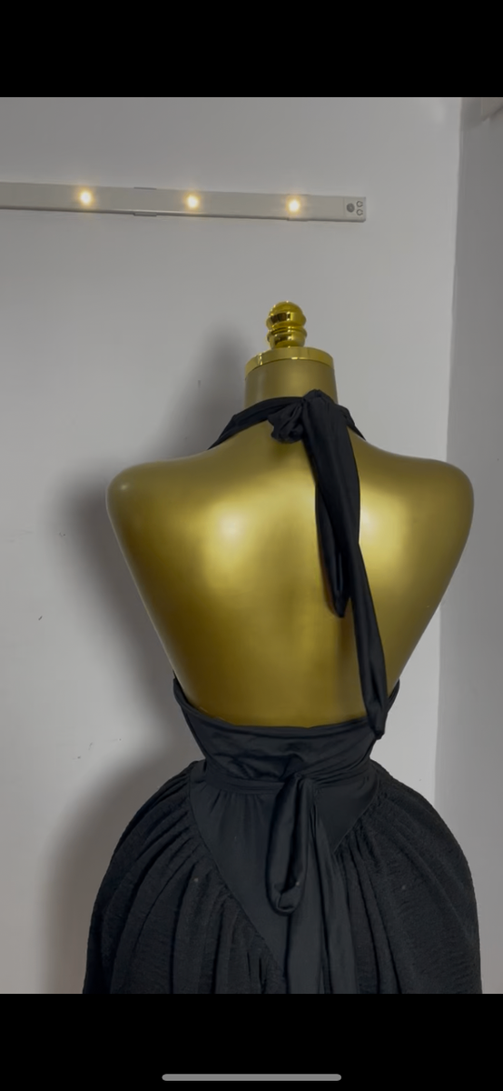 Robe Dos Nu Élégante Noire