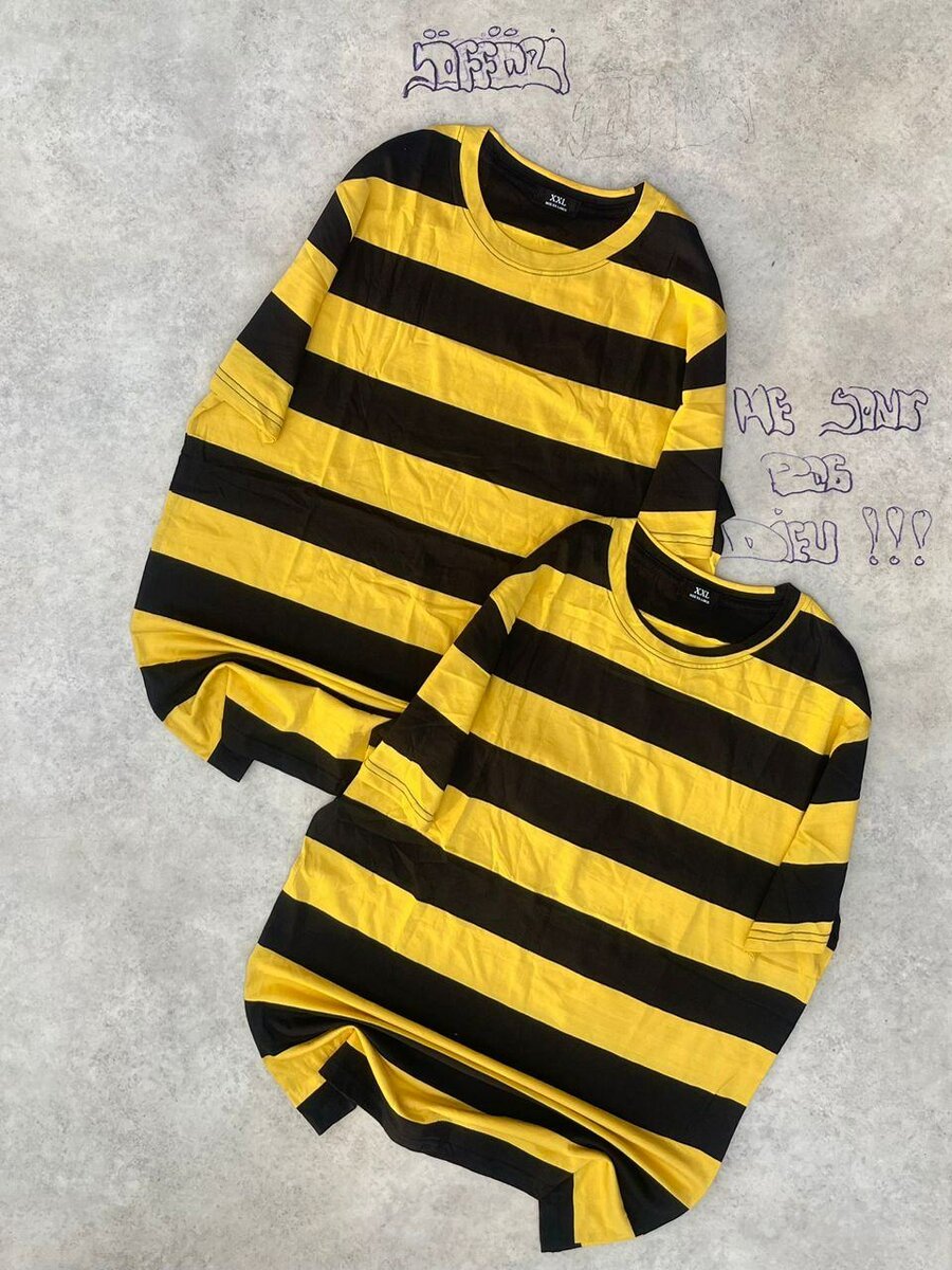 T-shirts Unisex Rayés Colorés