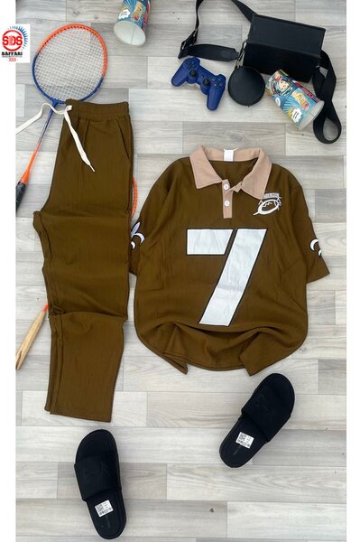 Ensemble Décontracté Marron Homme