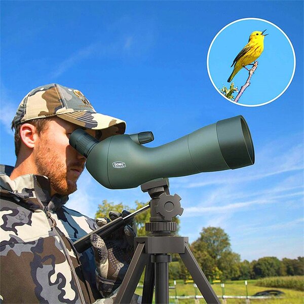 20-60x Zoom monocular BAK4 Prism High Powered Hunting Telesc