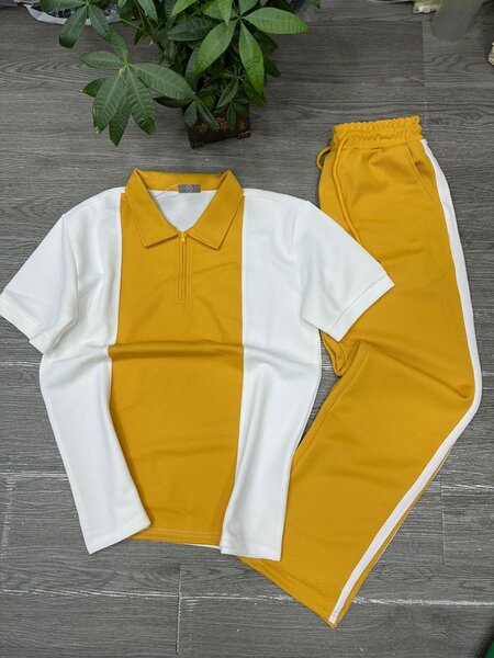 Ensemble sport bicolore tendance