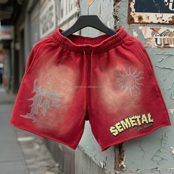 Shorts décontractés rouges