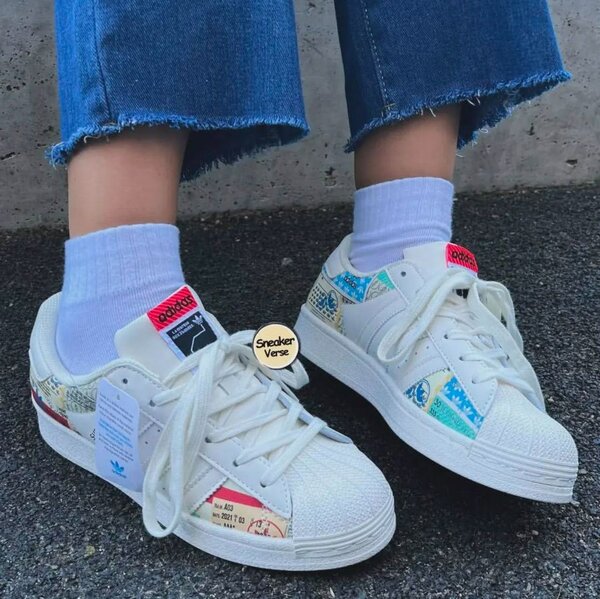 Baskets blanches rétro