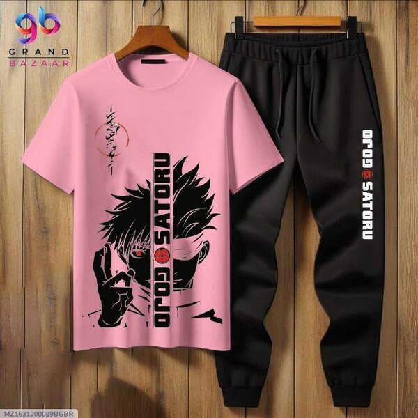 Cotton Jercy printed tracksuit