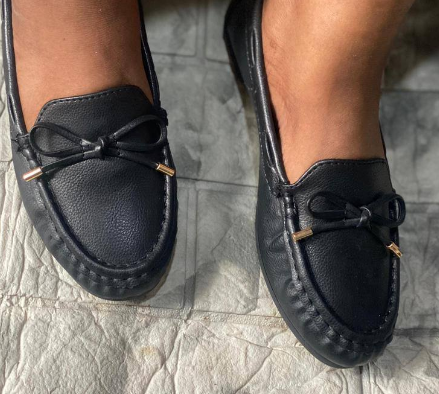 loafers with gold buckle