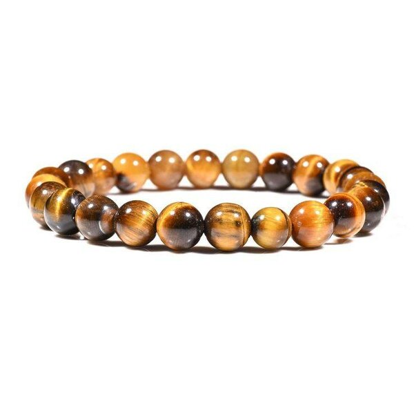 Bracelet en pierres œil-de-tigre