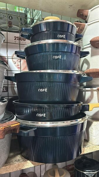 Sfe nonstick diecast cooking ware set