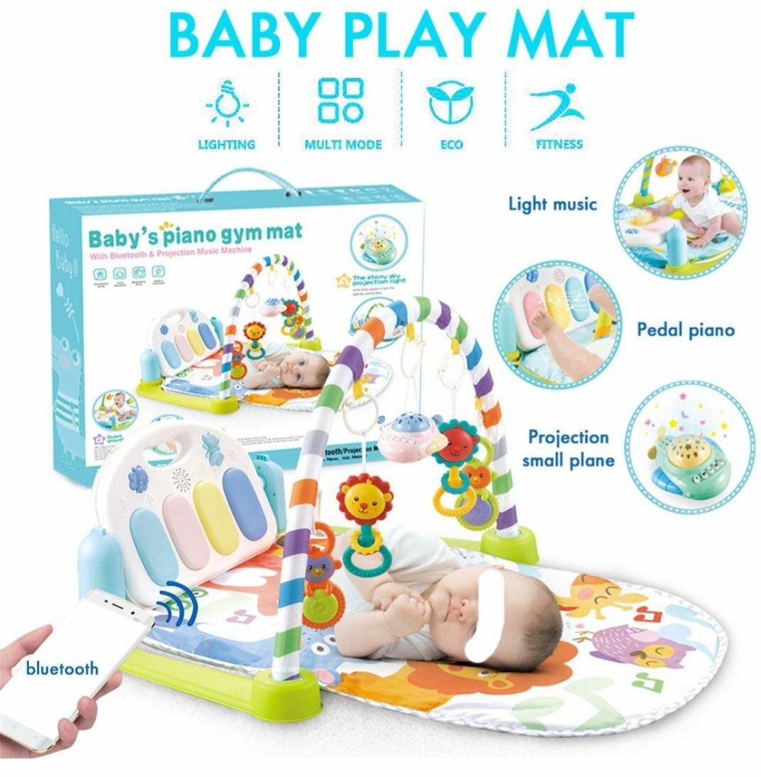 Baby piano gym activity mat