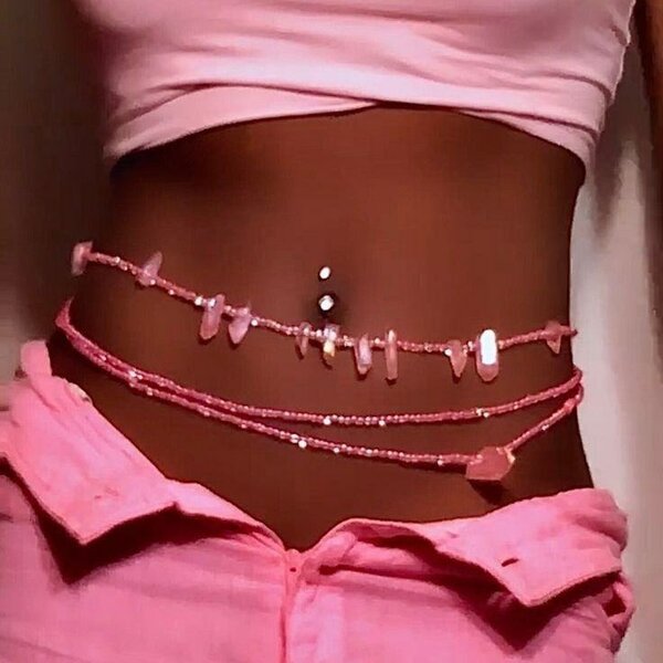 Ceinture perles élégante