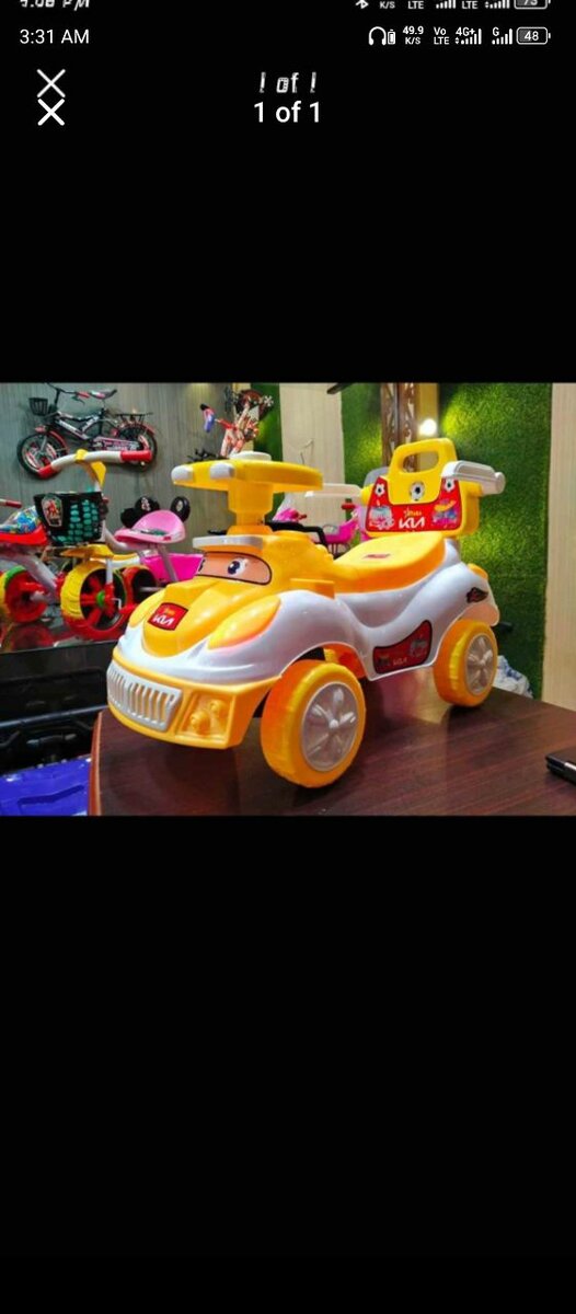 Kia Baby Car Light Music Push Car