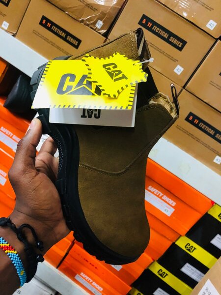 Original suede  CAT safety boots