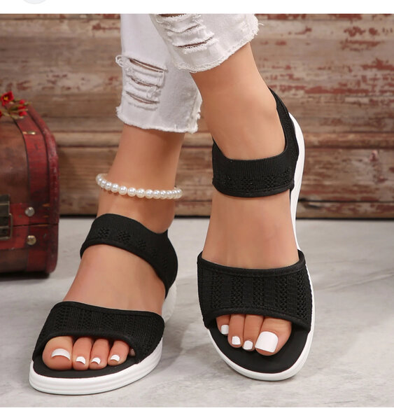 Sandales décontractées noires