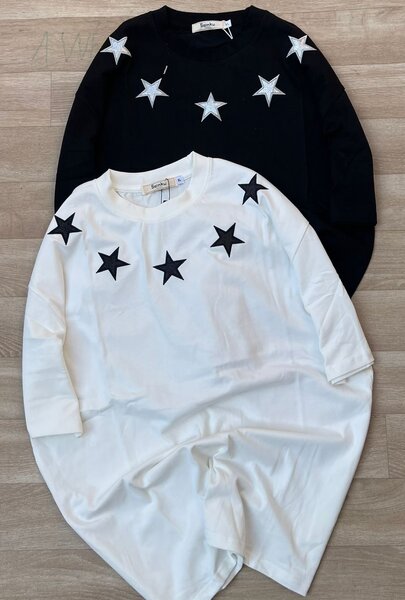 Robe oversize étoilée