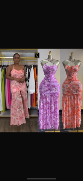 Robe élégante à fleurs