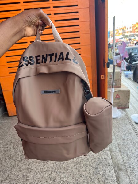 Essentials Black Backpack