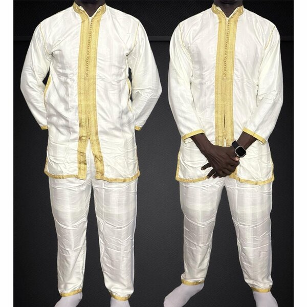 Boubou marocain homme 2 pièces