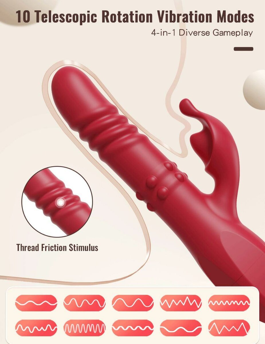 Vibromasseur Rotatif Rechargeable