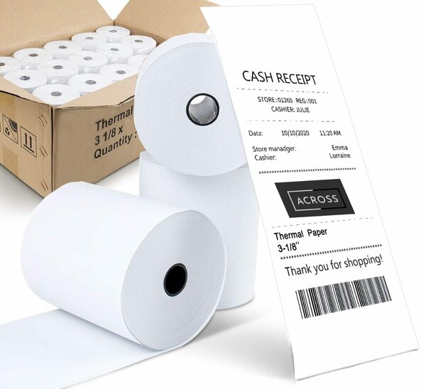 Thermal Receipt roll 80mm X 80 mm ( 50 pieces )