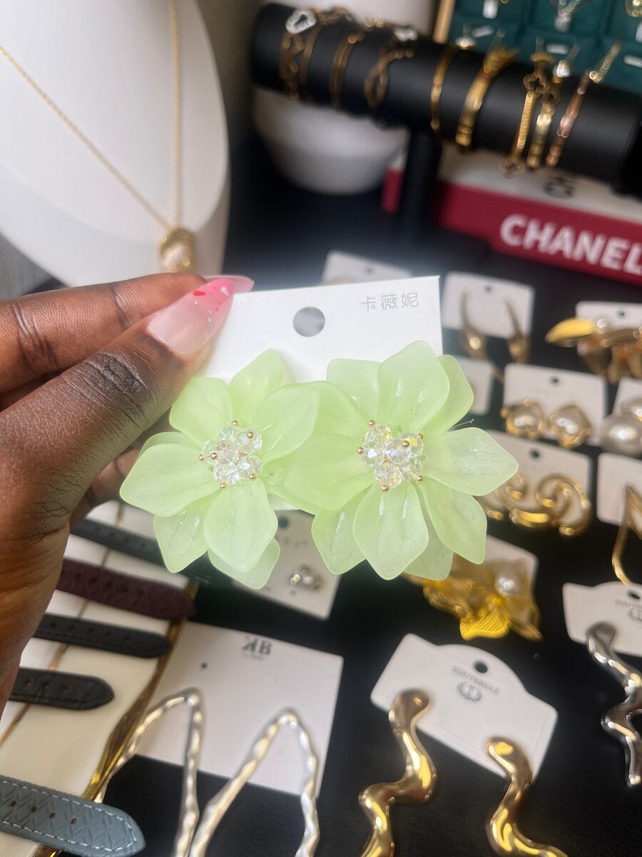 Boucles d'oreilles fleurs élégantes