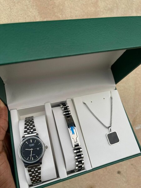 Set montre et bijoux homme