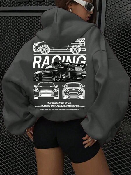 Sweat à capuche Racing unisexe