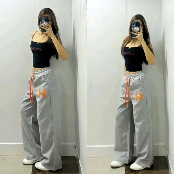 Pantalon de sport gris femme