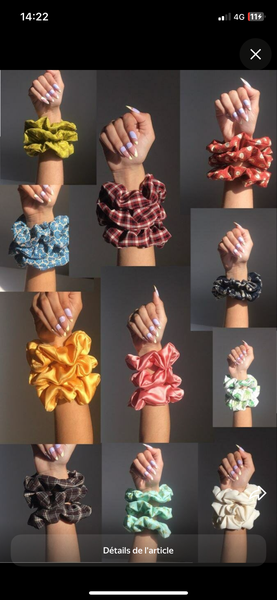 Lot de Chouchous Satinés Colorés