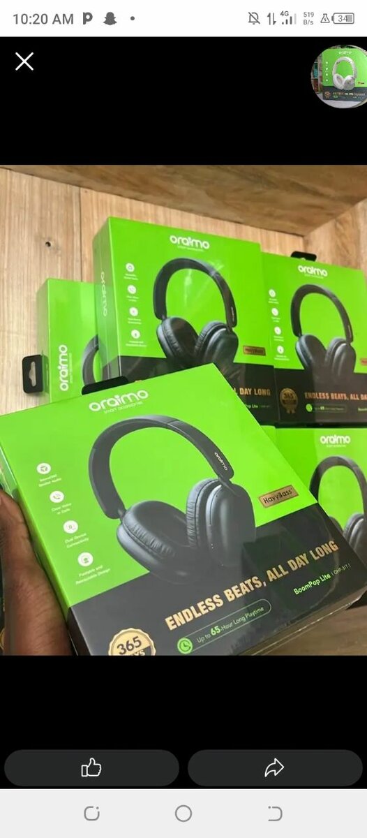 Oraimo BoomPop Headphones
